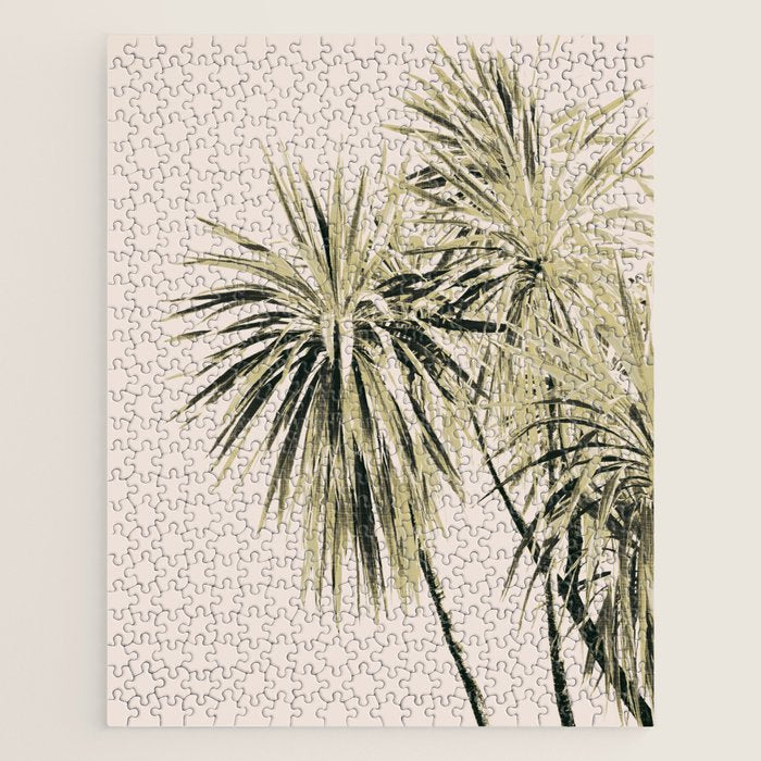 Tropical Palm Trees #1 #tropical #decor #art #society6 Jigsaw Puzzle Gallery Image 1