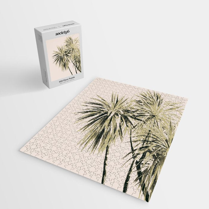 Tropical Palm Trees #1 #tropical #decor #art #society6 Jigsaw Puzzle Gallery Image 2