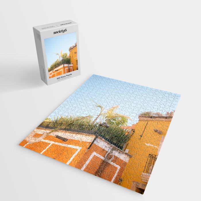 Yellow and orange in San Miguel de Allende | Mexico travel photography | Summer vibes Jigsaw Puzzle Gallery Image 2