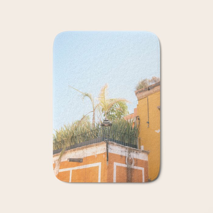 Yellow and orange in San Miguel de Allende | Mexico travel photography | Summer vibes Bath Mat Gallery Image 1