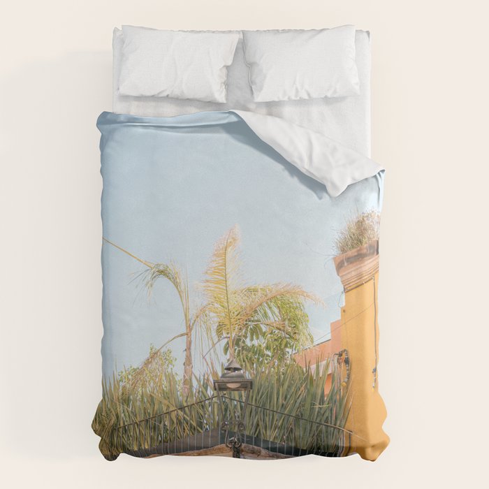 Yellow and orange in San Miguel de Allende | Mexico travel photography | Summer vibes Duvet Cover Gallery Image 6