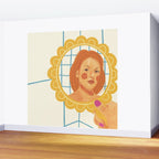 Looking in the mirror Wall Mural Gallery Image 2