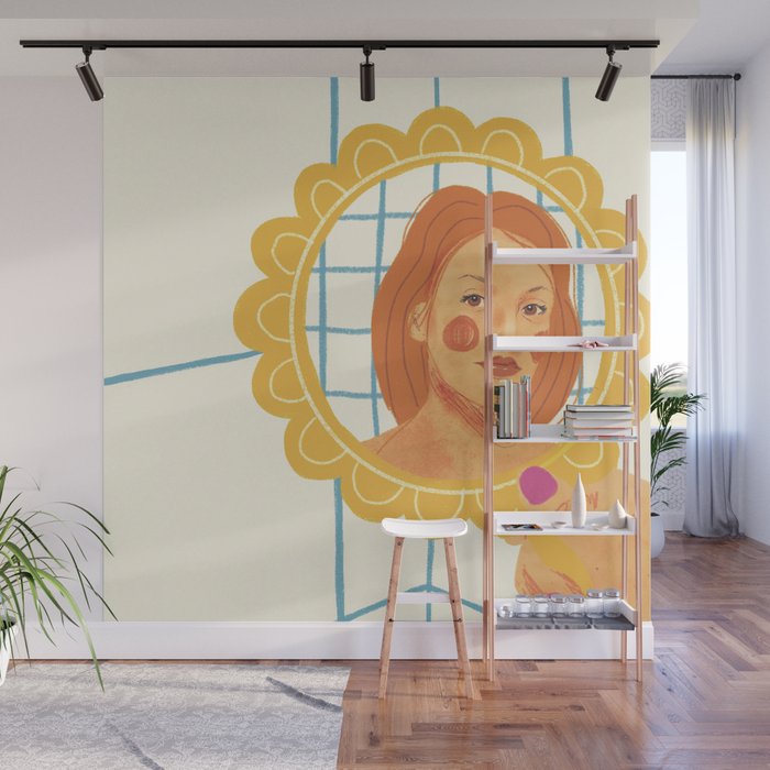 Looking in the mirror Wall Mural Gallery Image 1