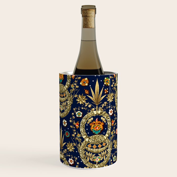 Art Nouveau Floral Pattern Wine Chiller Gallery Image 1