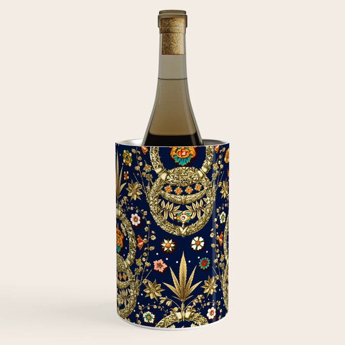 Art Nouveau Floral Pattern Wine Chiller Gallery Image 3