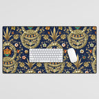 Art Nouveau Floral Pattern Desk Mat Gallery Image 1