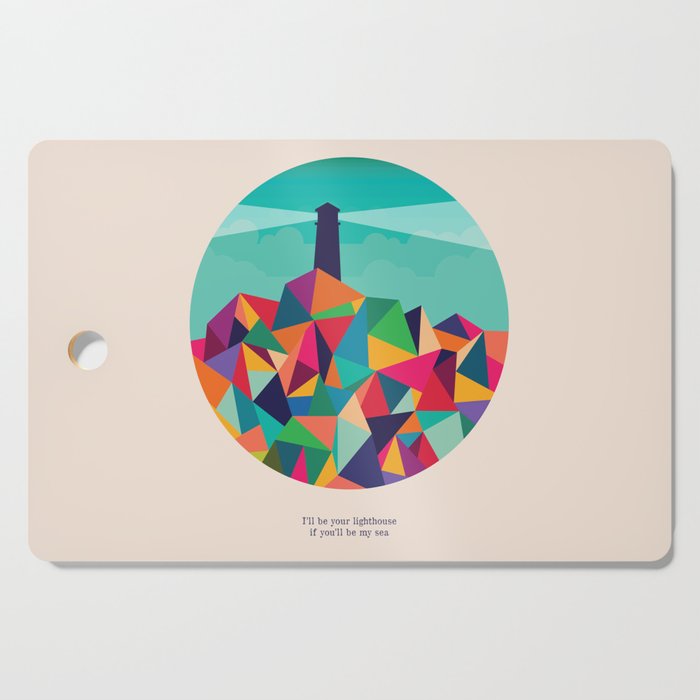 I'll be your lighthouse if you'll be my sea Cutting Board Gallery Image 1