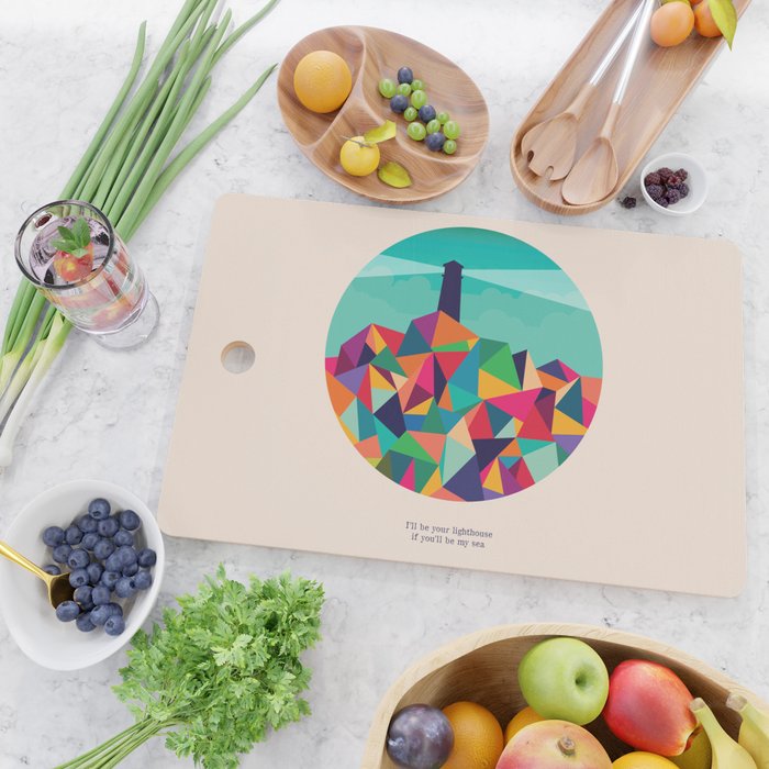 I'll be your lighthouse if you'll be my sea Cutting Board Gallery Image 2