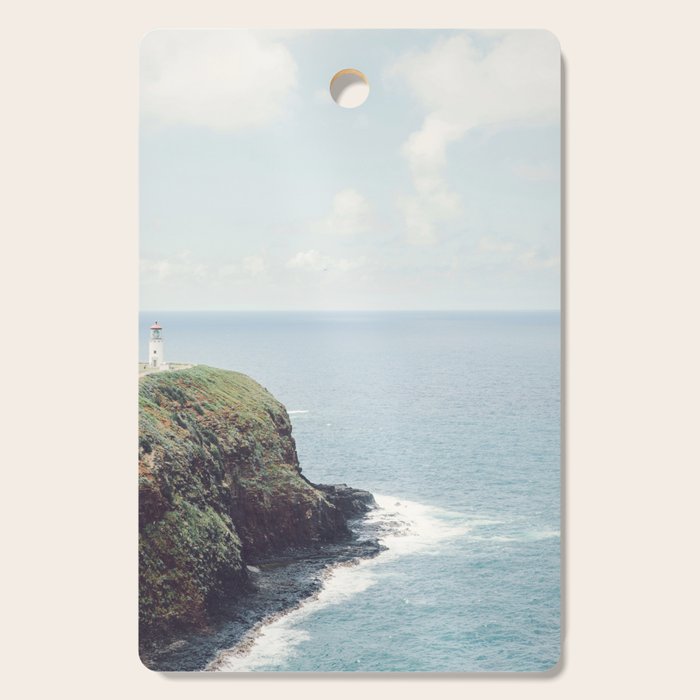 Kilauea Lighthouse - Hawaii Ocean Landscape Photography Cutting Board Gallery Image 1