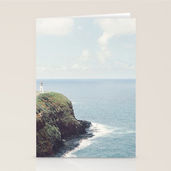Kilauea Lighthouse - Hawaii Ocean Landscape Photography Stationery Card Gallery Image 1