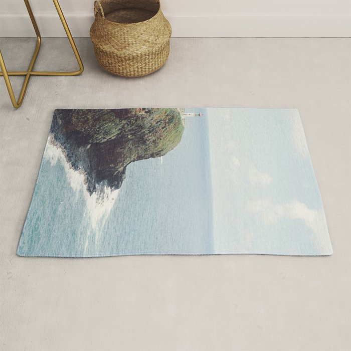 Kilauea Lighthouse - Hawaii Ocean Landscape Photography Rug Gallery Image 1