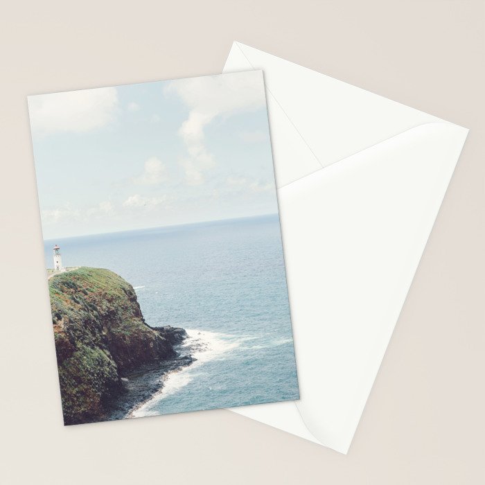 Kilauea Lighthouse - Hawaii Ocean Landscape Photography Stationery Card Gallery Image 2