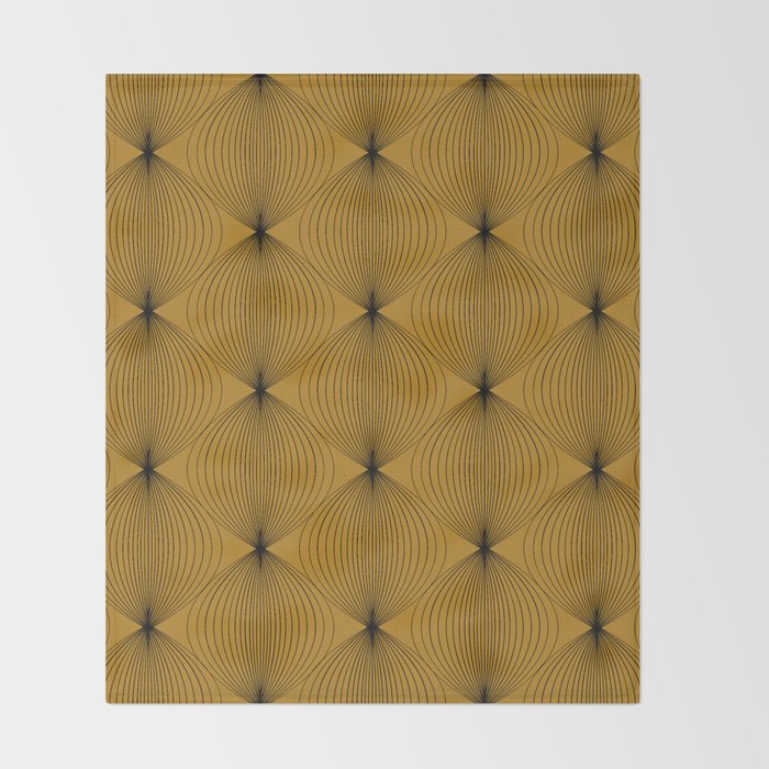 Geometric Orb Pattern V Throw Blanket Gallery Image 2