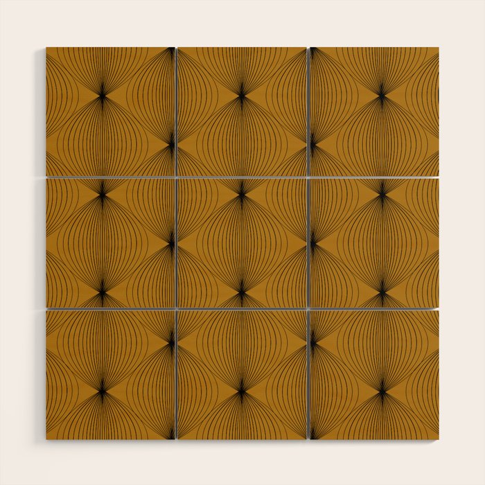 Geometric Orb Pattern V Wood Wall Art Gallery Image 1