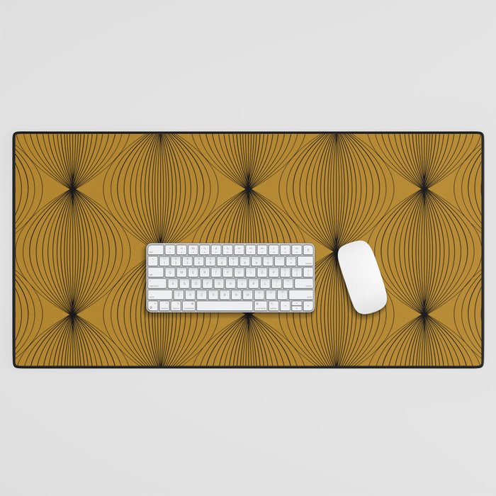Geometric Orb Pattern V Desk Mat Gallery Image 1