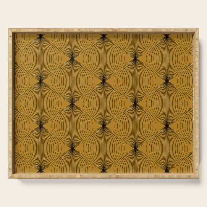 Geometric Orb Pattern V Serving Tray Gallery Image 1