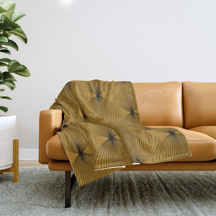 Geometric Orb Pattern V Throw Blanket Gallery Image 1