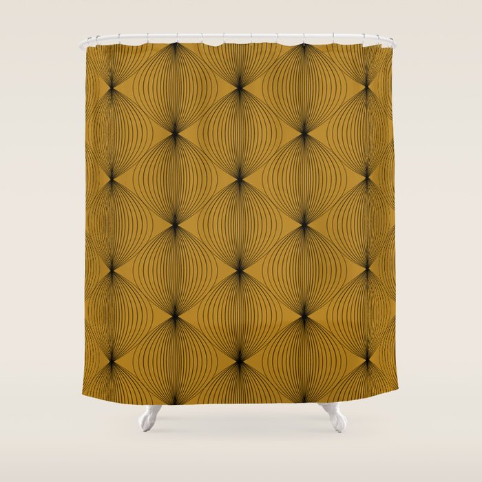 Geometric Orb Pattern V Shower Curtain Gallery Image 1