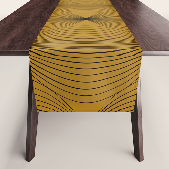 Geometric Orb Pattern V Table Runner Gallery Image 1