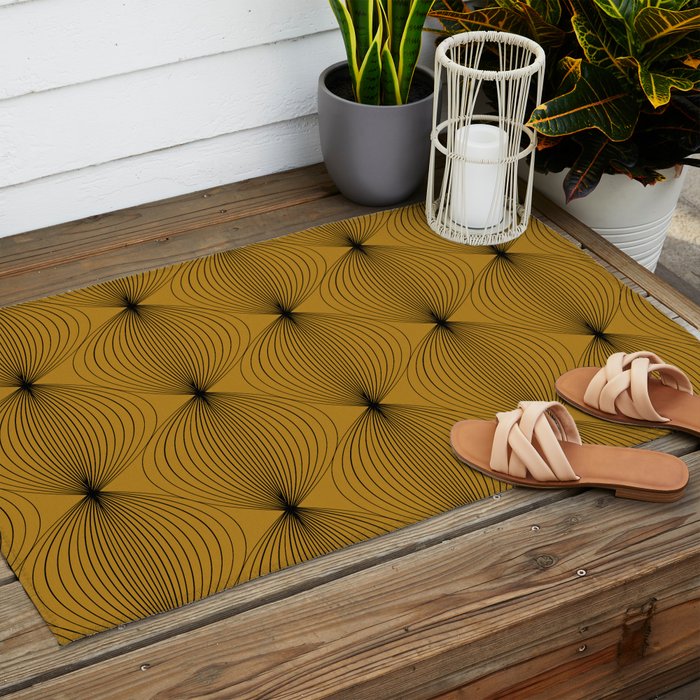 Geometric Orb Pattern V Outdoor Rug Gallery Image 2