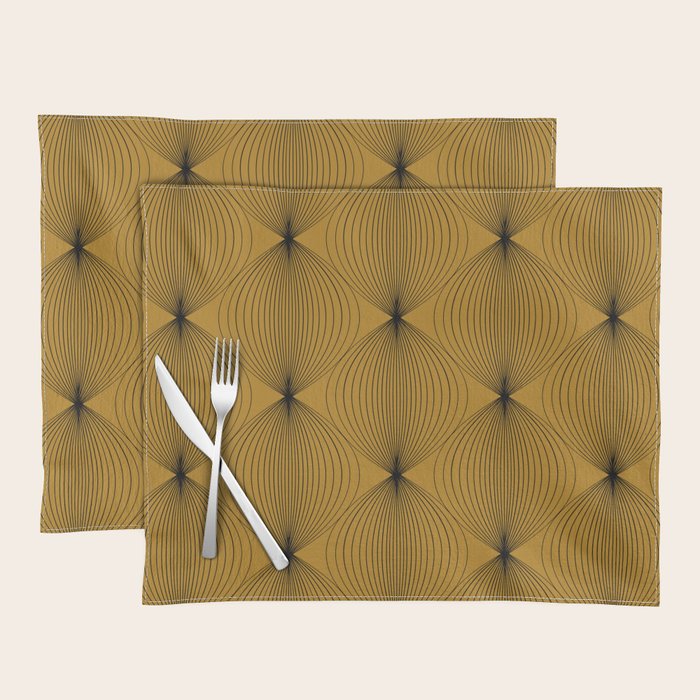 Geometric Orb Pattern V Placemat Gallery Image 1