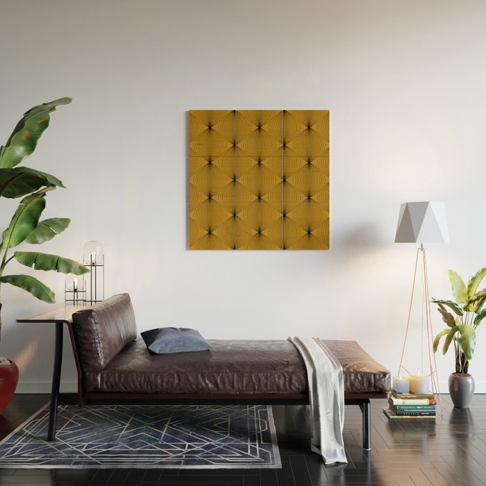 Geometric Orb Pattern V Wood Wall Art Gallery Image 2