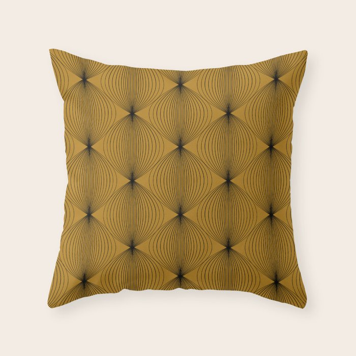 Geometric Orb Pattern V Throw Pillow Gallery Image 6