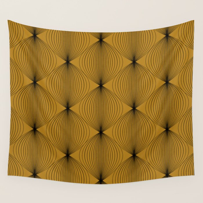 Geometric Orb Pattern V Wall Tapestry Gallery Image 4