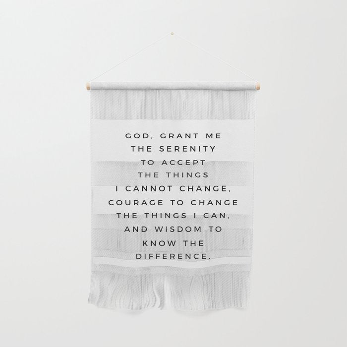 Serenity Prayer, Serenity Prayer Wall Art Bible Verse Scripture Christian Inspirational Quote  Wall Hanging Gallery Image 1