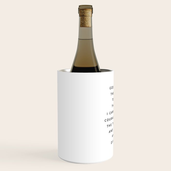 Serenity Prayer, Serenity Prayer Wall Art Bible Verse Scripture Christian Inspirational Quote  Wine Chiller Gallery Image 2