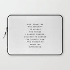 Serenity Prayer, Serenity Prayer Wall Art Bible Verse Scripture Christian Inspirational Quote  Laptop Sleeve Gallery Image 1