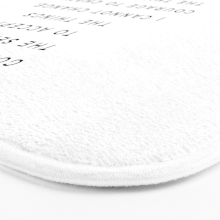 Serenity Prayer, Serenity Prayer Wall Art Bible Verse Scripture Christian Inspirational Quote  Bath Mat Gallery Image 3