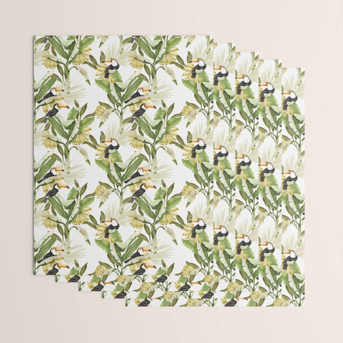 Toucans in Banana Plantation N Wrapping Paper Gallery Image 3