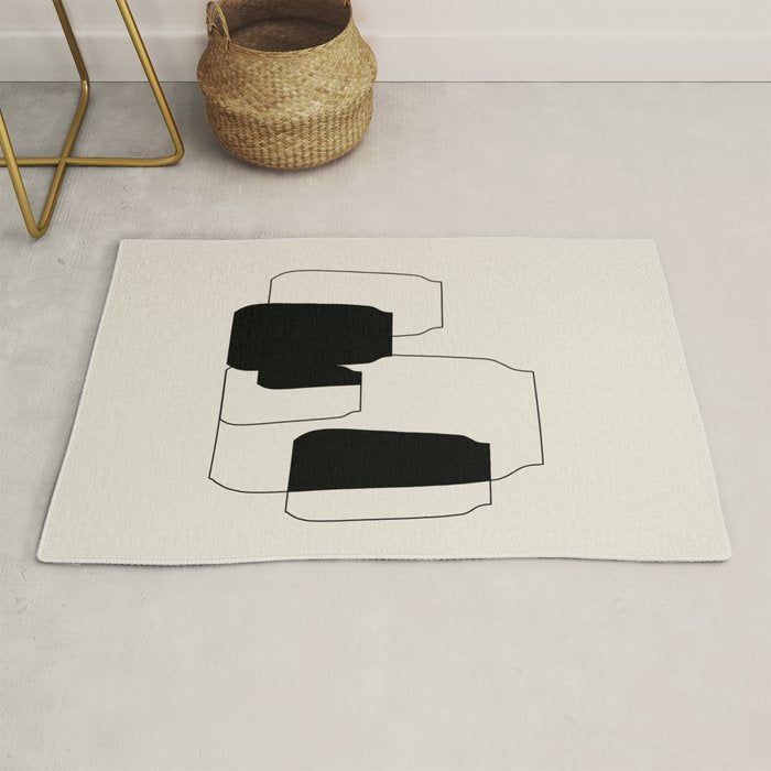 The Gathering - Minimalist Still Life Rug Gallery Image 1