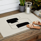 The Gathering - Minimalist Still Life Outdoor Rug Gallery Image 2