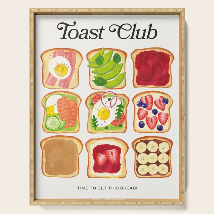 The Toast Club: Brunch Art Serving Tray Gallery Image 1