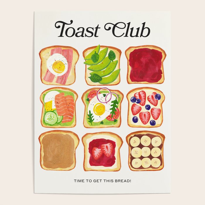 The Toast Club: Brunch Art Poster Gallery Image 4