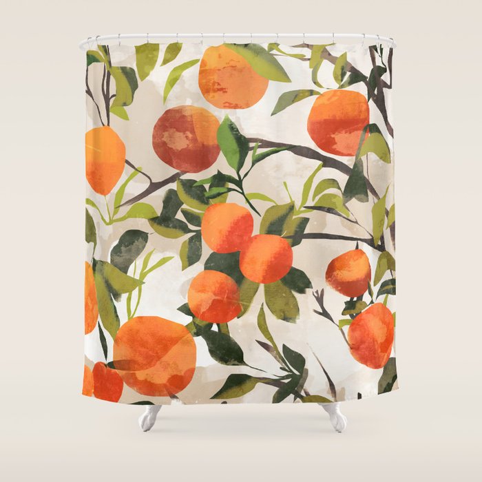 Oranges Shower Curtain Gallery Image 1