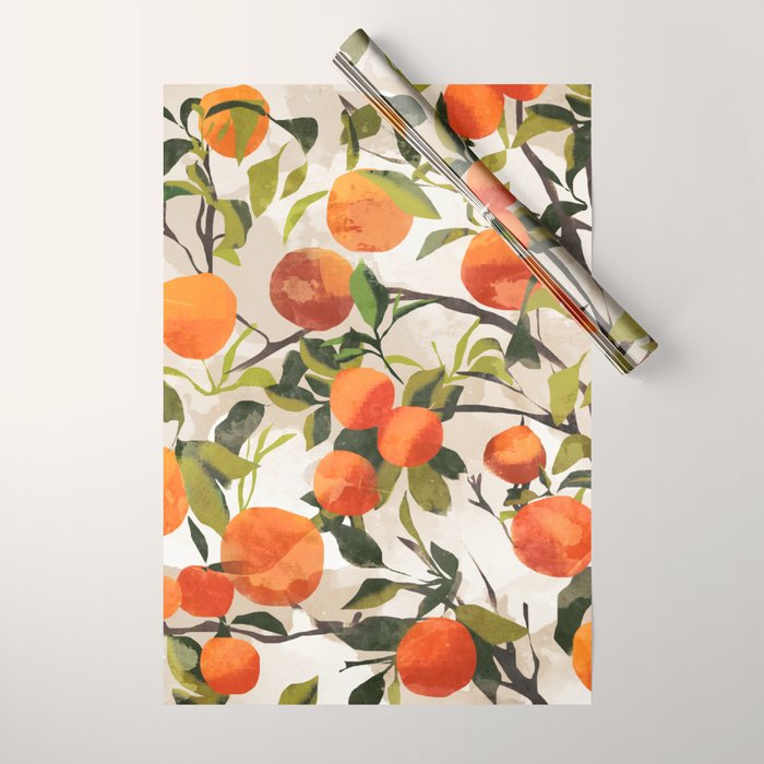 Oranges Wrapping Paper Gallery Image 1