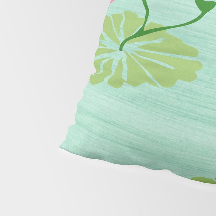 Morocco Meditation Garden - Pink and Green Landscape Pillow Sham Gallery Image 4
