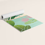 Morocco Meditation Garden - Pink and Green Landscape Yoga Mat Gallery Image 2