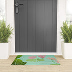 Morocco Meditation Garden - Pink and Green Landscape Welcome Mat Gallery Image 3