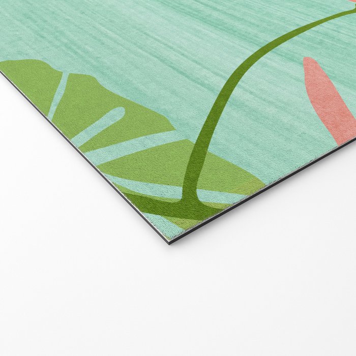 Morocco Meditation Garden - Pink and Green Landscape Welcome Mat Gallery Image 2
