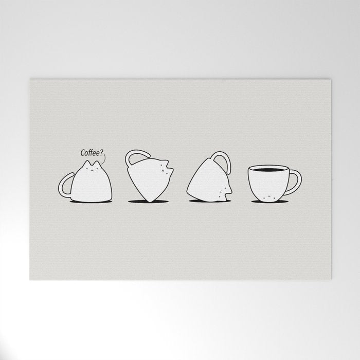 Coffee Cat 3: Coffee? Welcome Mat Gallery Image 1