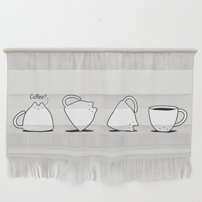 Coffee Cat 3: Coffee? Wall Hanging Gallery Image 1