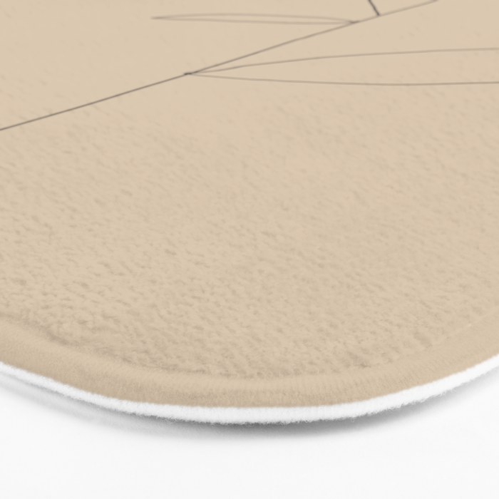 Minimal Abstract Art Plant 38 Bath Mat Gallery Image 3