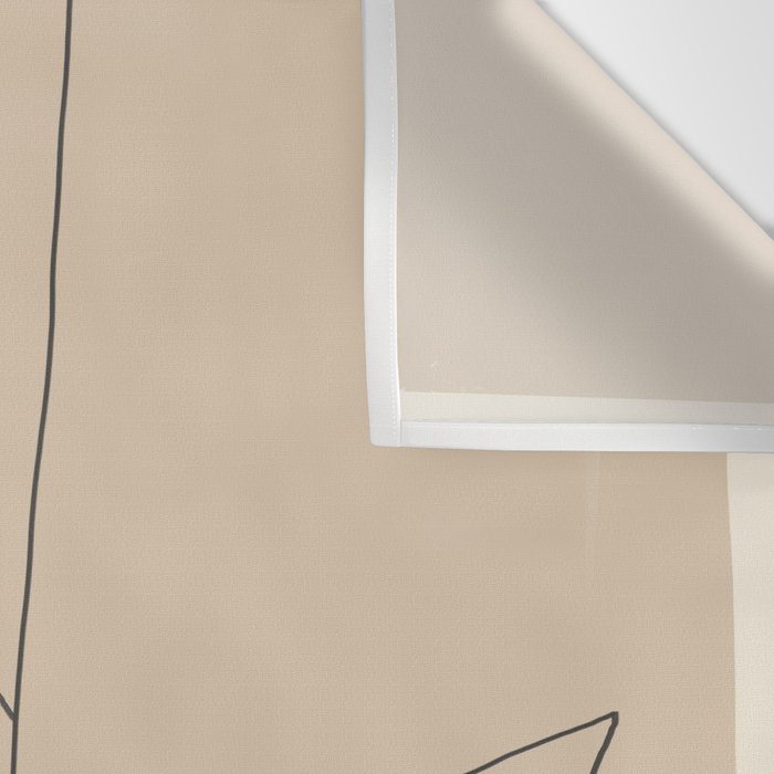 Minimal Abstract Art Plant 38 Wall Tapestry Gallery Image 3