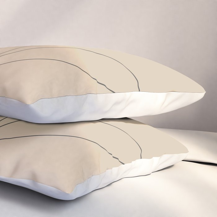 Minimal Abstract Art Plant 38 Pillow Sham Gallery Image 3