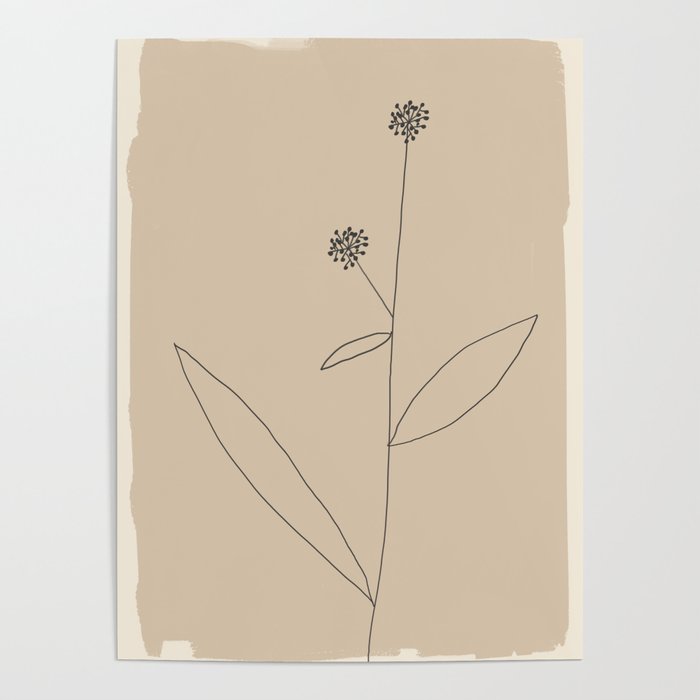 Minimal Abstract Art Plant 38 Poster Gallery Image 1