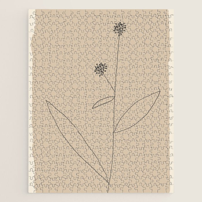 Minimal Abstract Art Plant 38 Jigsaw Puzzle Gallery Image 1